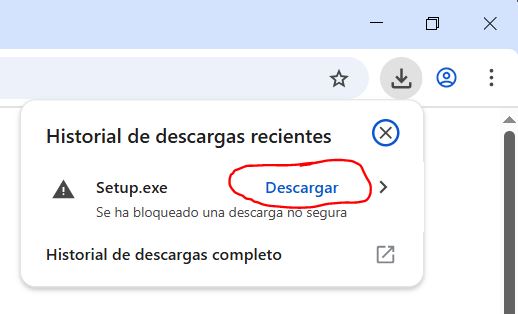 Instrucciones de descarga